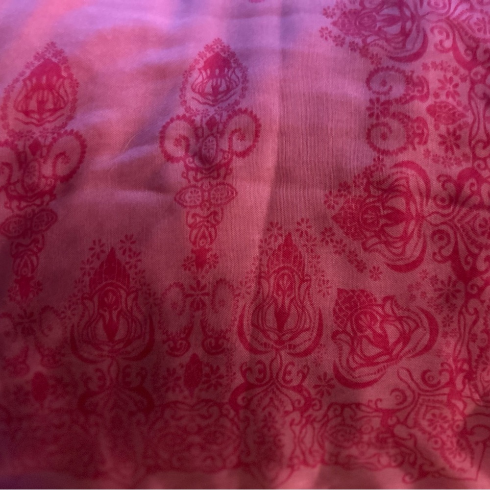 Pink Patterned Scarf - Picture 2 of 2
